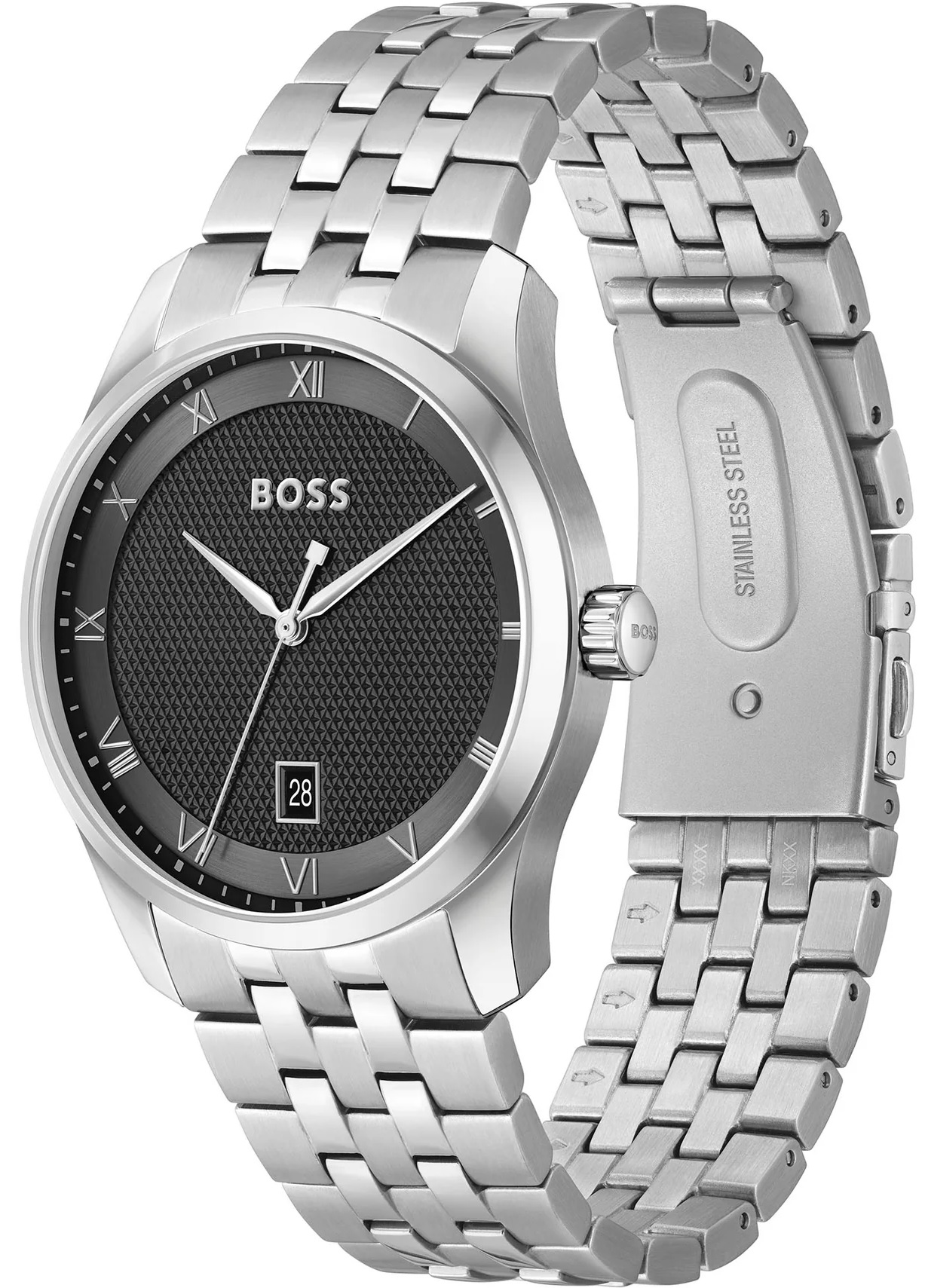 BOSS Principle Black Dial 41mm Silver Stainless Steel Bracelet 1514123 - 3