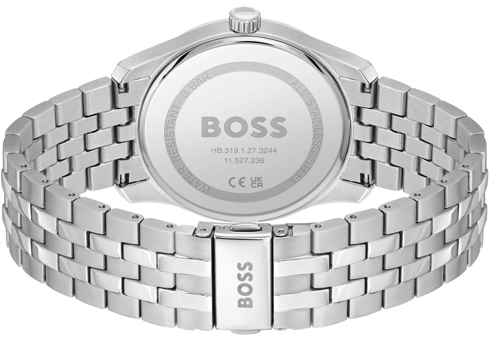 BOSS Principle Black Dial 41mm Silver Stainless Steel Bracelet 1514123 - 4