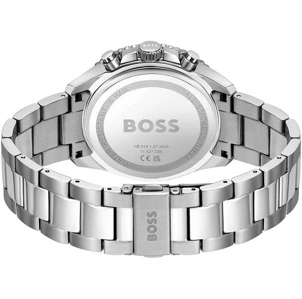 BOSS Sport Runner Lux Chronograph Blue Dial 43mm Silver Stainless Steel Bracelet 1514143 - 3