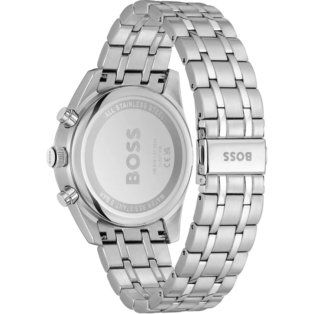 BOSS Skytraveller Chronograph Grey Dial 44mm Silver Stainless Steel Bracelet 1514151 - 3