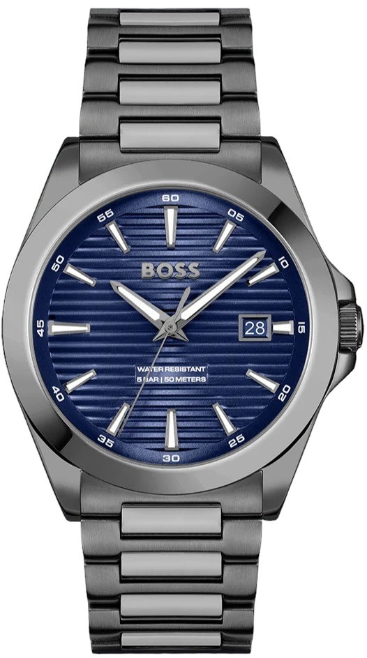 BOSS Strike Blue Dial 41mm Grey Stainless Steel Bracelet 1514175 - 