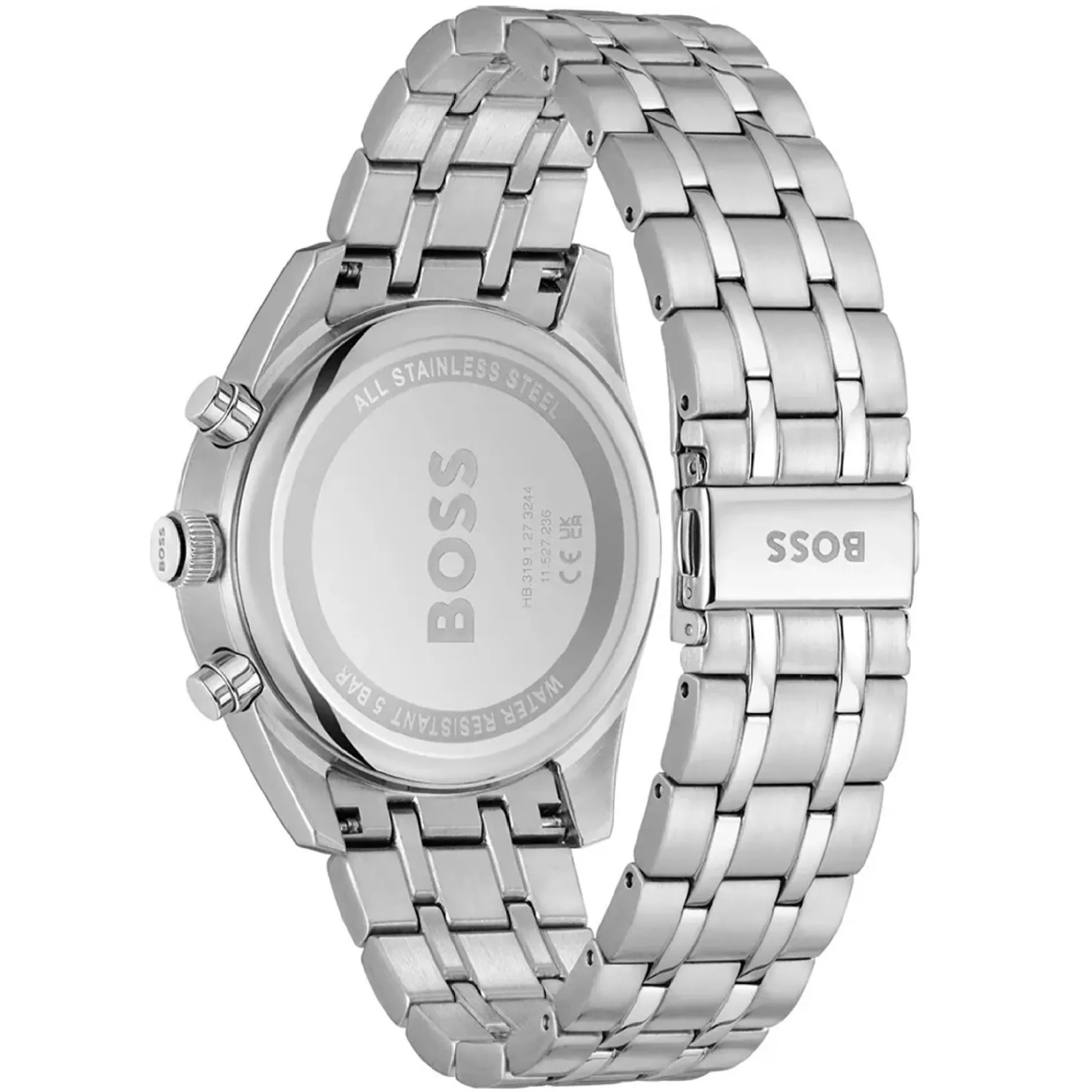 BOSS Skytraveller Chronograph Blue Dial 44mm Silver Stainless Steel Bracelet 1514216 - 4