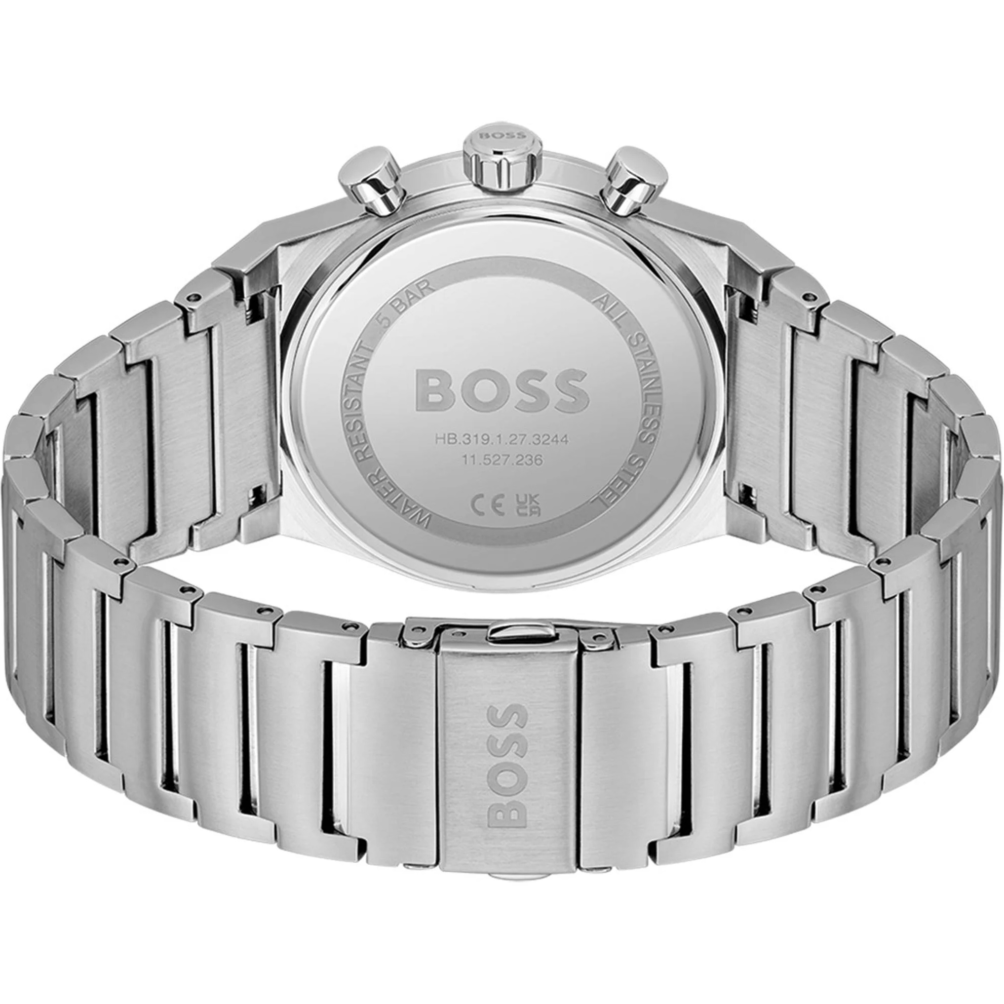 BOSS Candor Chronograph Green Dial 41mm Silver Stainless Steel Bracelet 1514220 - 3