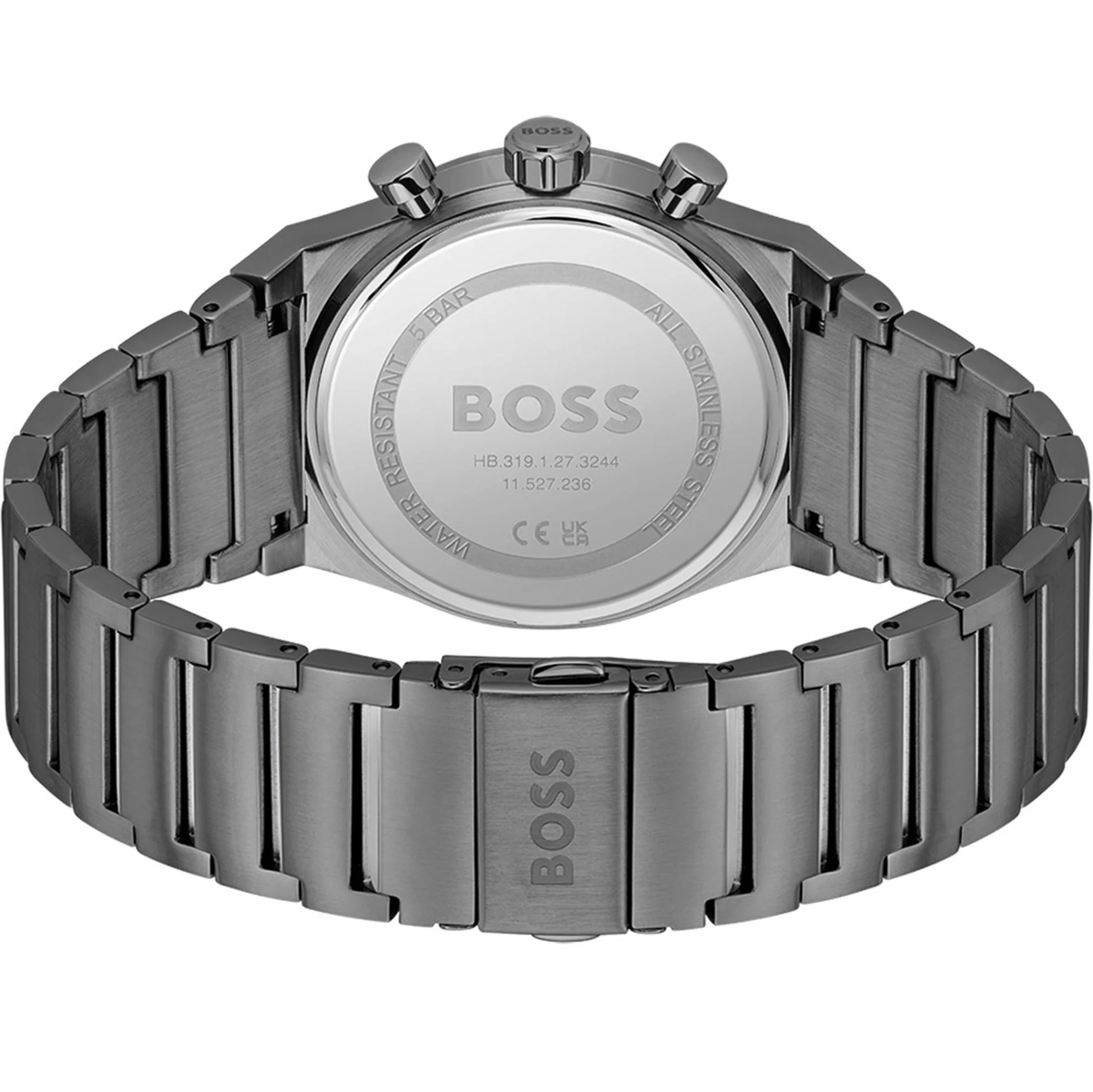 BOSS Candor Chronograph Blue Dial 41mm Black Stainless Steel Bracelet 1514223 - 3