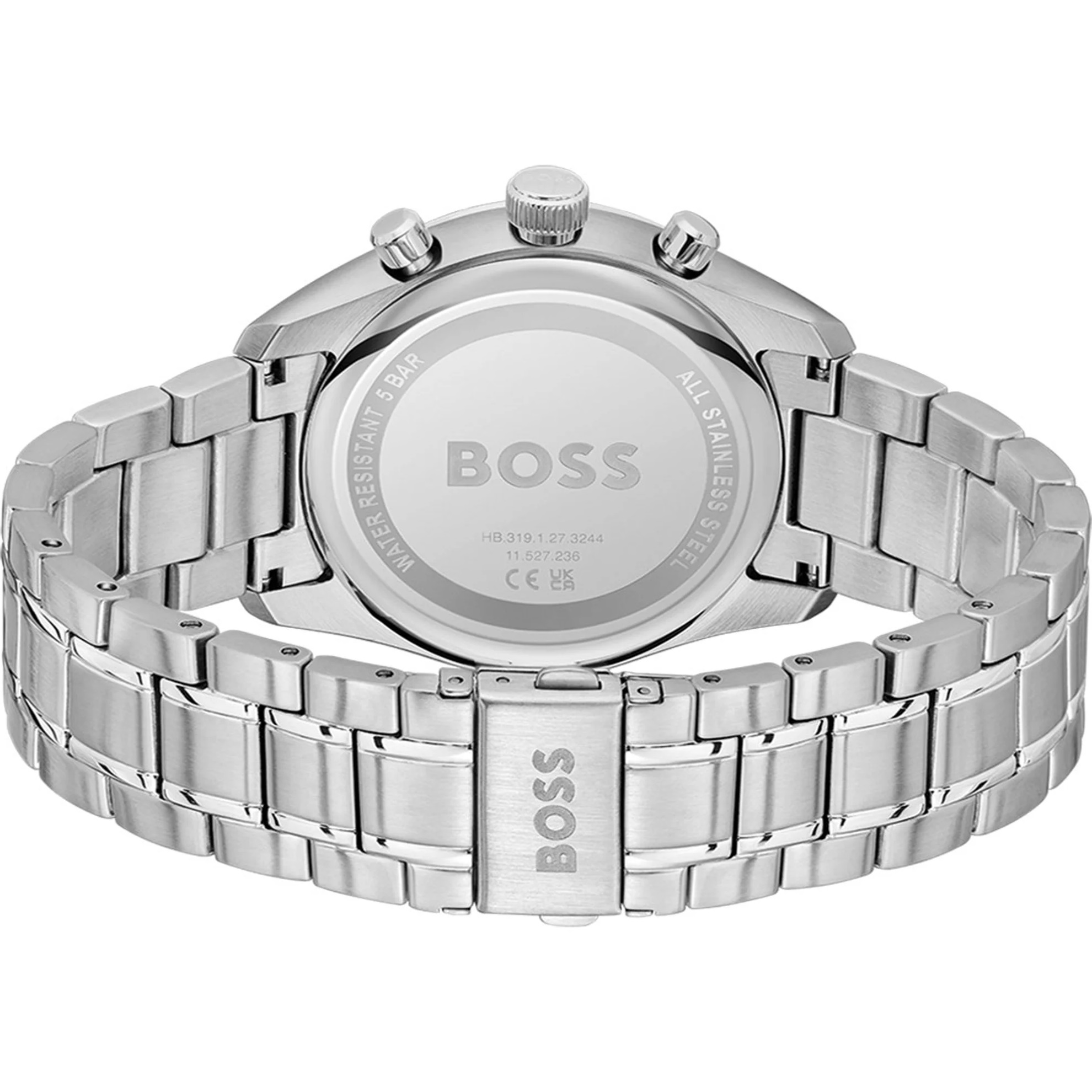 BOSS Grand Prix Chronograph Blue Dial 44mm Silver Stainless Steel Bracelet 1514226 - 3