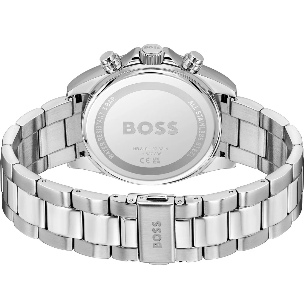 BOSS Hero Chronograph Green Dial 43mm Silver Stainless Steel Bracelet 1514268 - 4