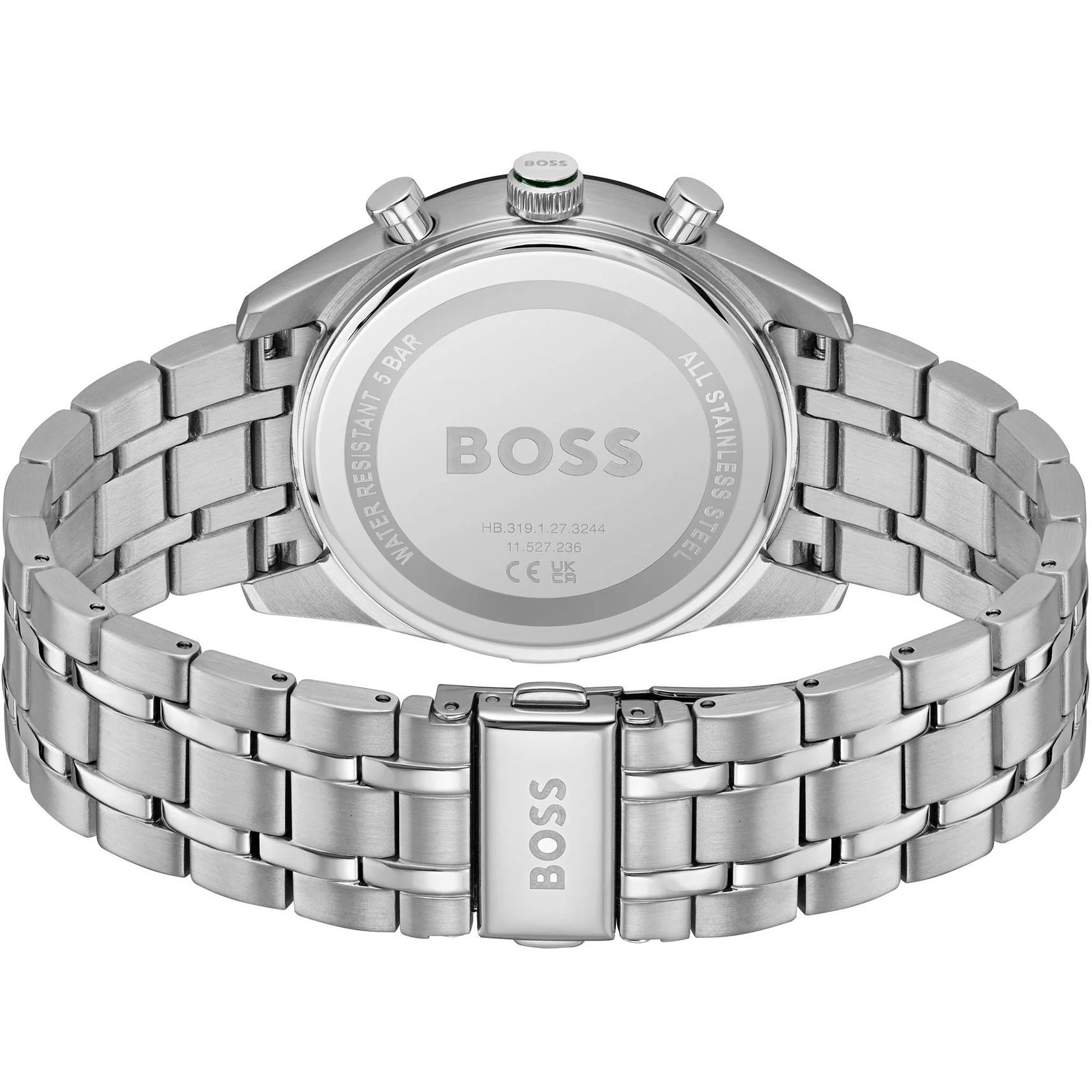 BOSS Tourmaster Dual Time Green Dial 41mm Gold and Silver Stainless Steel Bracelet 1514287 - 3