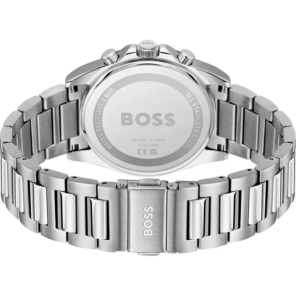 BOSS Strike Chronograph Black Dial 41mm Silver Stainless Steel Bracelet 1514290 - 3