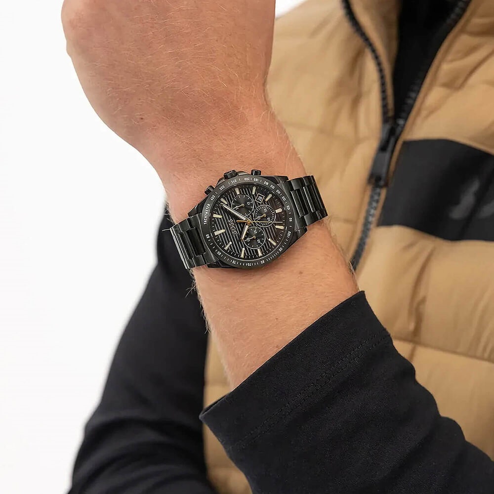 BOSS Strike Chronograph Black Dial 41mm Black Stainless Steel Bracelet 1514291 - 