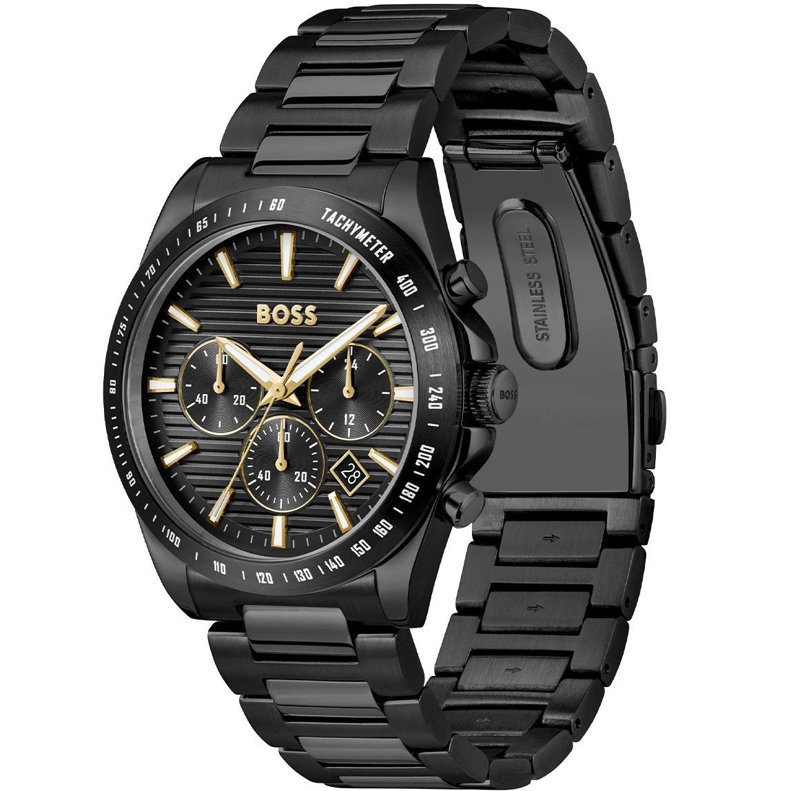 BOSS Strike Chronograph Black Dial 41mm Black Stainless Steel Bracelet 1514291 - 3