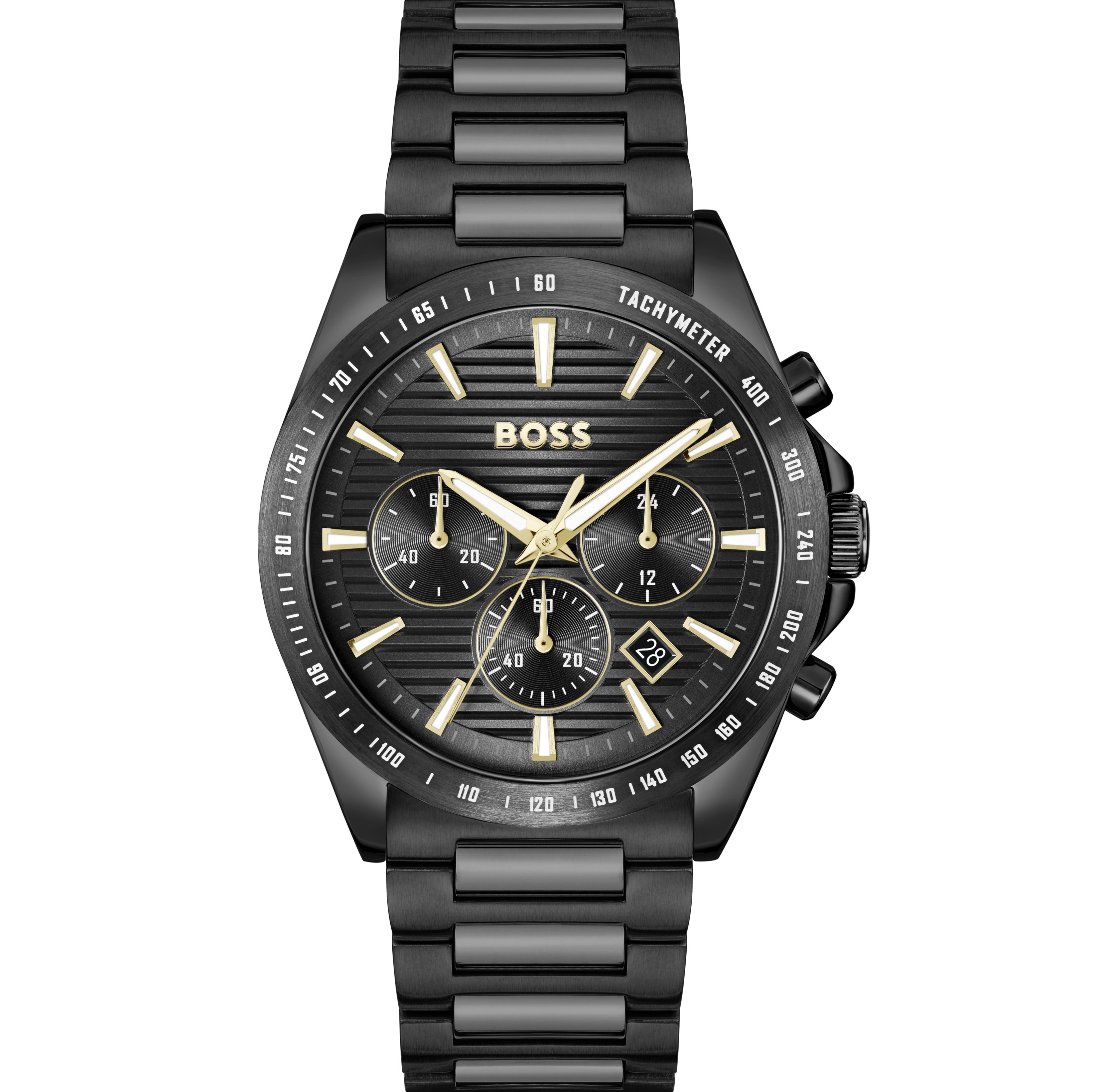 BOSS Strike Chronograph Black Dial 41mm Black Stainless Steel Bracelet 1514291 - 