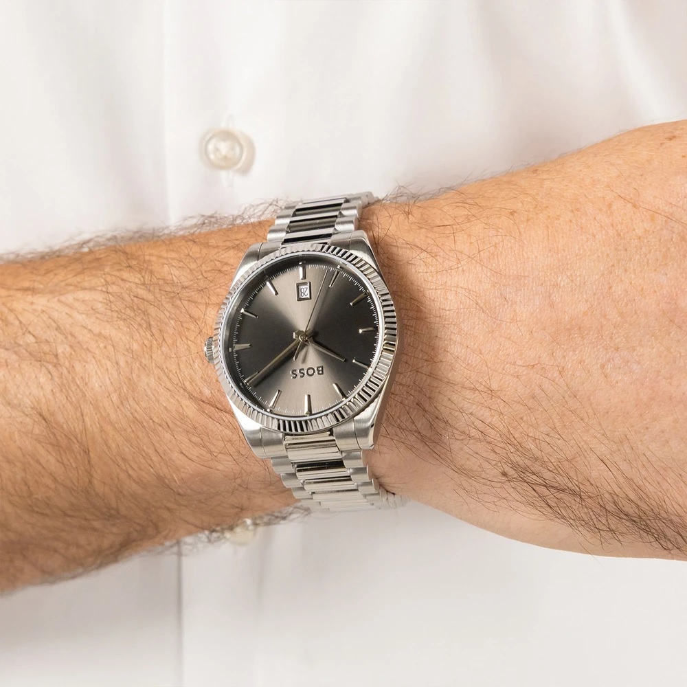 BOSS Cheswick Gray Dial 40mm Silver Stainless Steel Bracelet 1514310 - 4