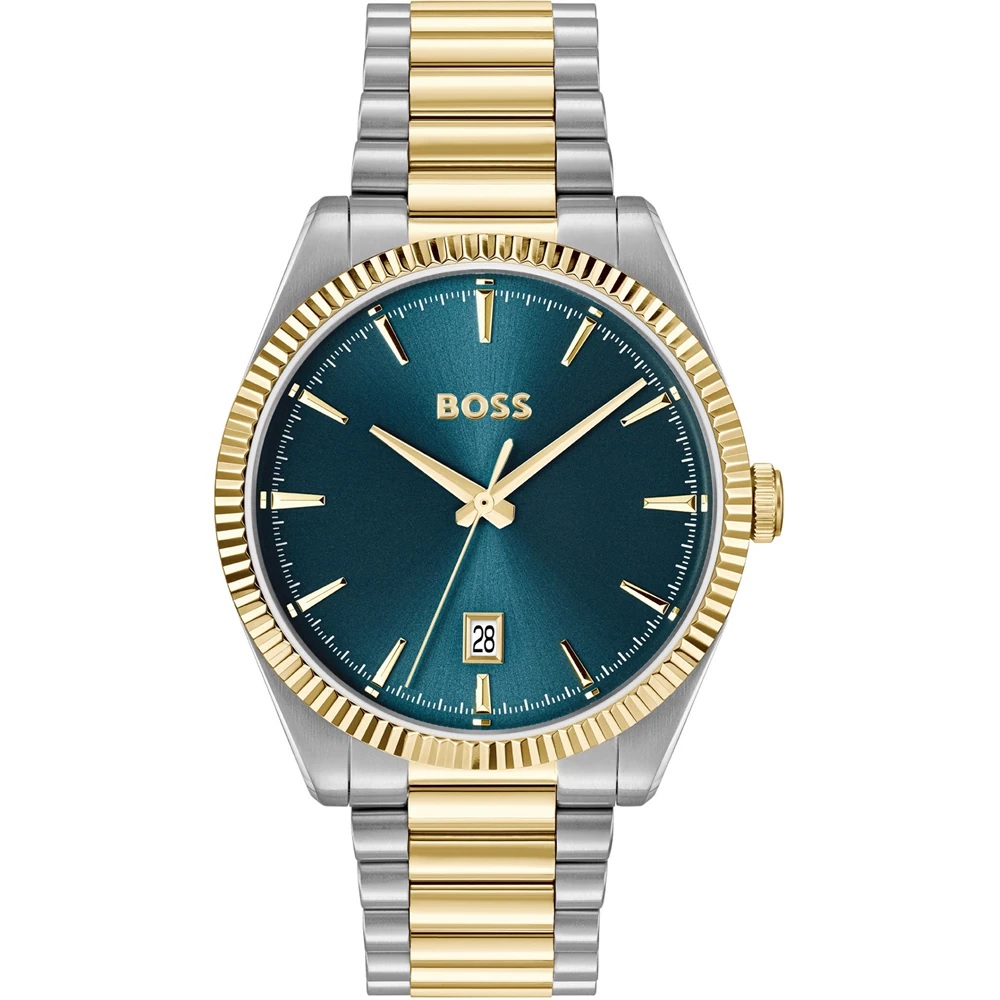 BOSS Cheswick Blue Dial 40mm Two Tone Gold Stainless Steel Bracelet 1514311 - 