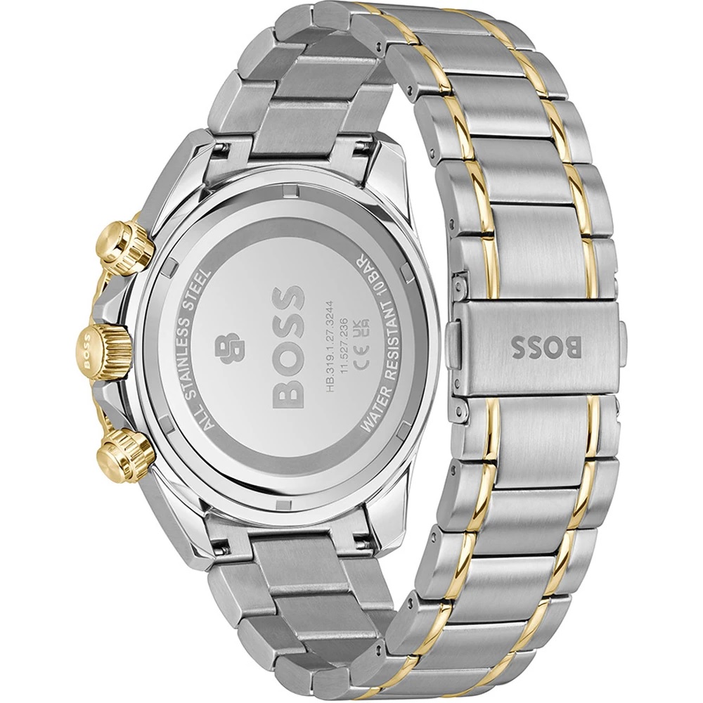 BOSS Sealiner Chronograph Green Dial 44mm Gold And Silver Stainless Steel Bracelet 1514325 - 4
