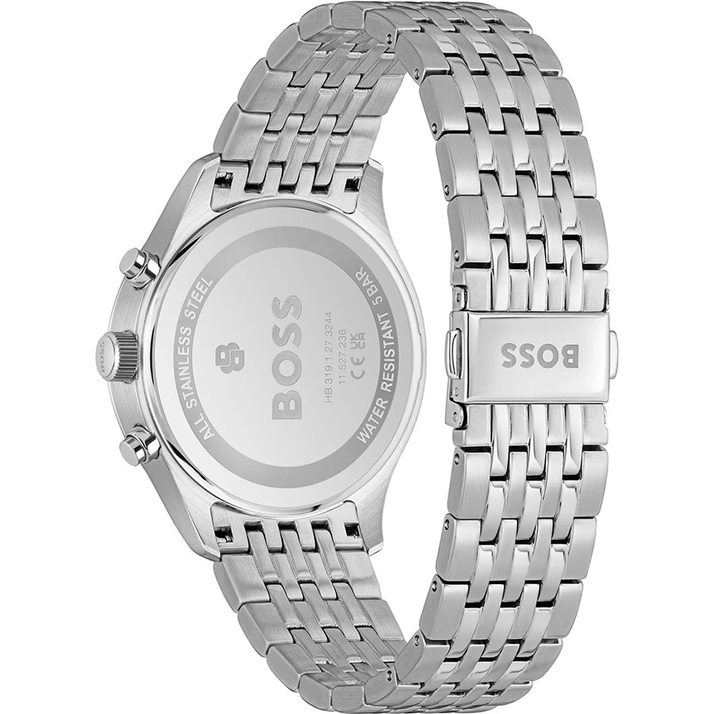 BOSS Stratus Chronograph Black Dial 41mm Silver Stainless Steel Bracelet 1514328 - 4