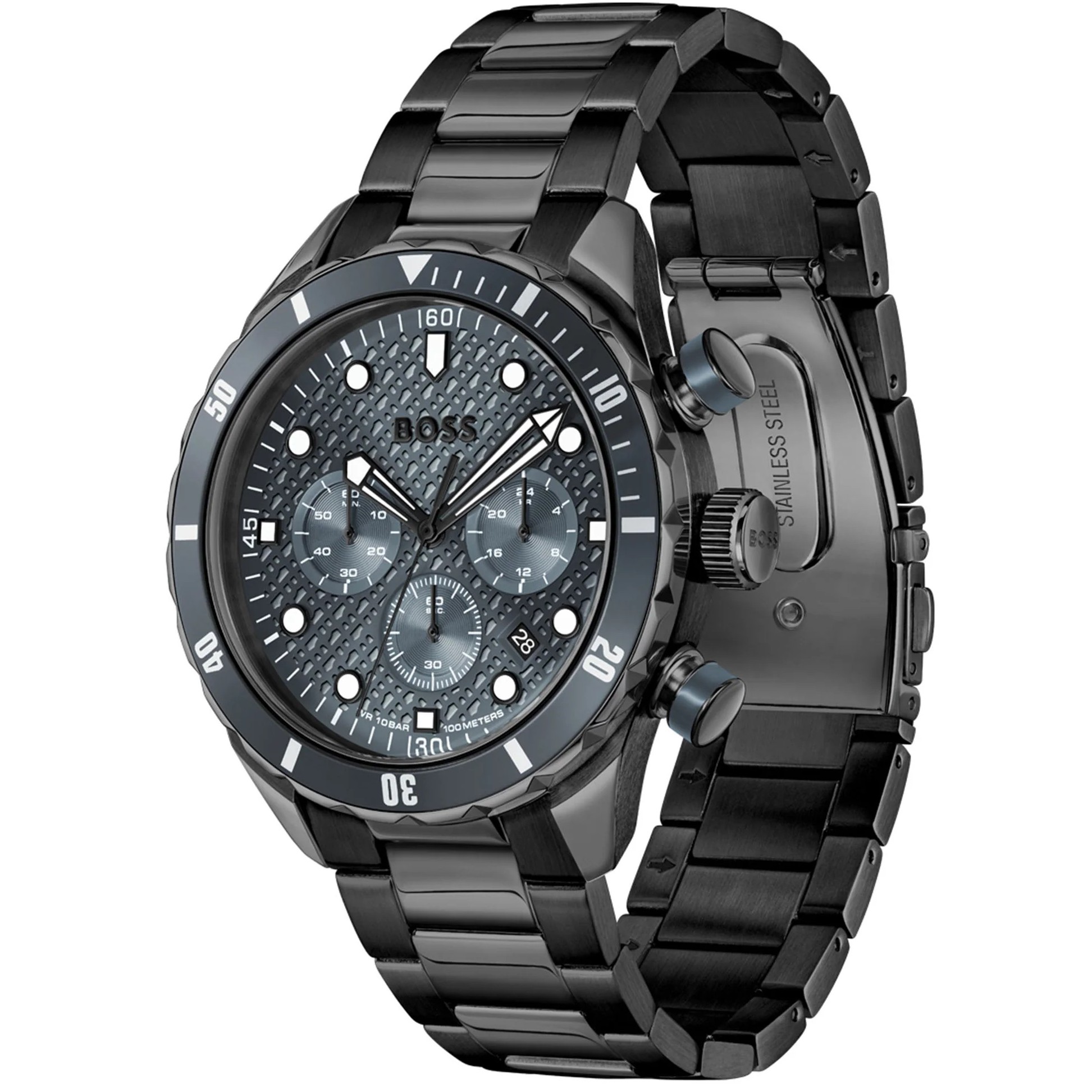 BOSS Chromonatix Chronograph Gray Dial 44mm Black Stainless Steel Bracelet 1514340 - 