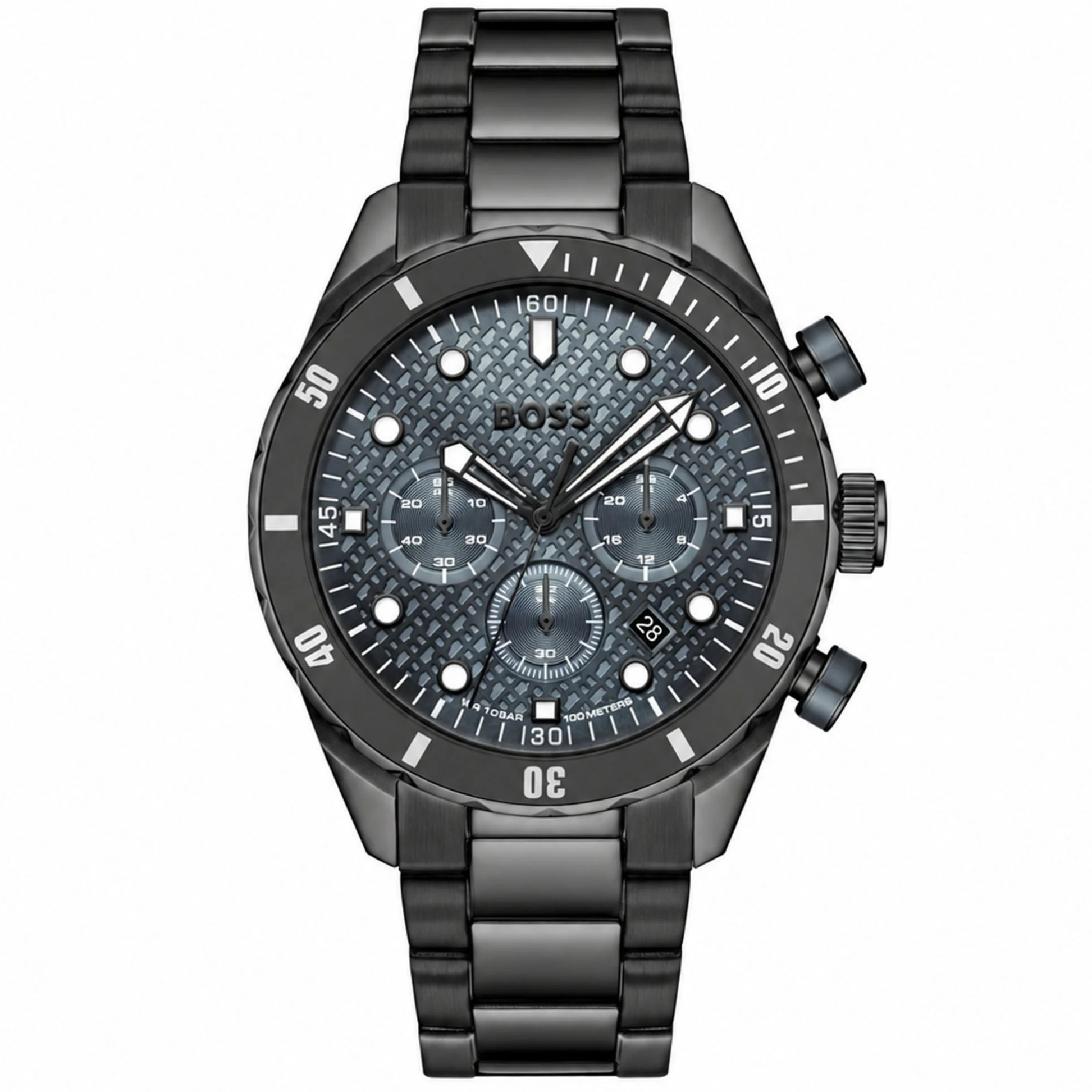 BOSS Chromonatix Chronograph Gray Dial 44mm Black Stainless Steel Bracelet 1514340 - 