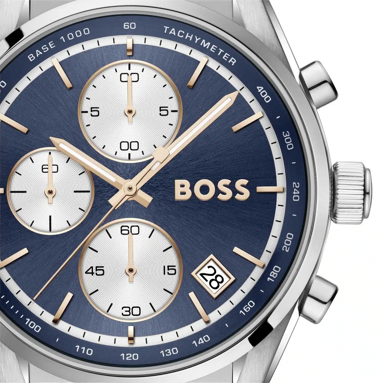 BOSS Grand Prix Chronograph Blue Dial 44mm Silver Stainless Steel Bracelet 1514360 - 3