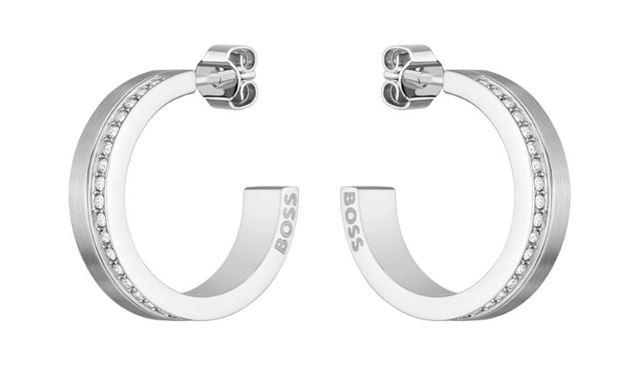 BOSS Jewelry for Her Earrings Silver Stainless Steel 1580526 - 