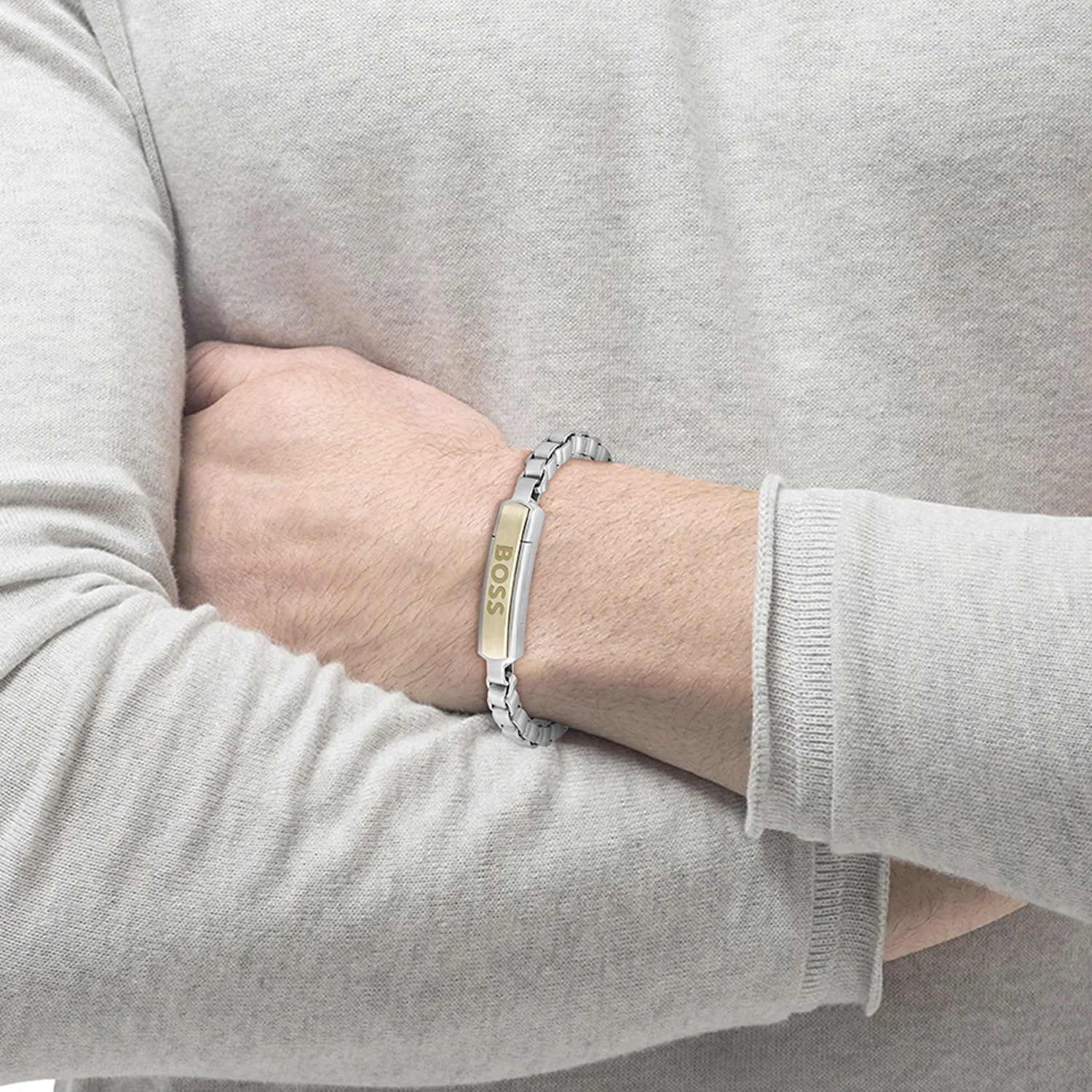 BOSS Jewelry Devon Bracelet Silver Stainless Steel 1580597M - 