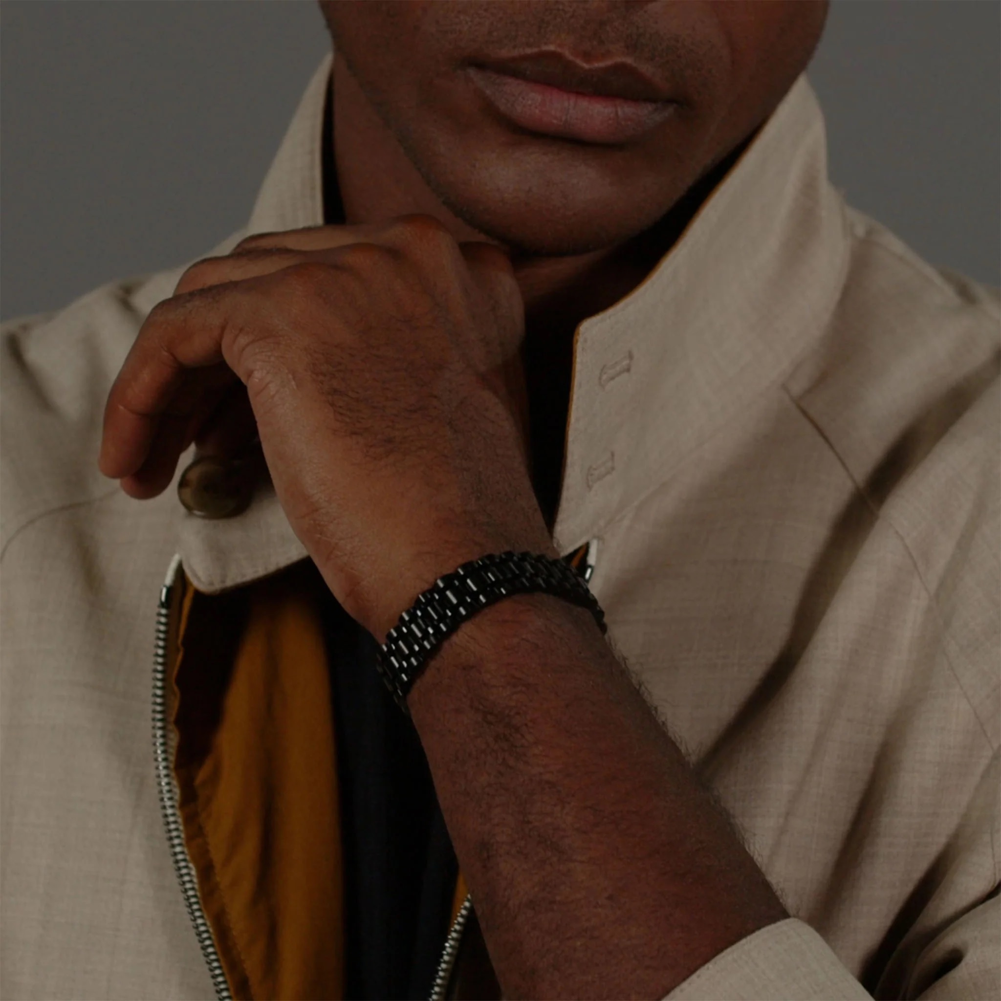 ΒΡΑΧΙΟΛΙ Ανδρικό BOSS από Μαύρο Ανοξείδωτο Ατσάλι 1580646 - 