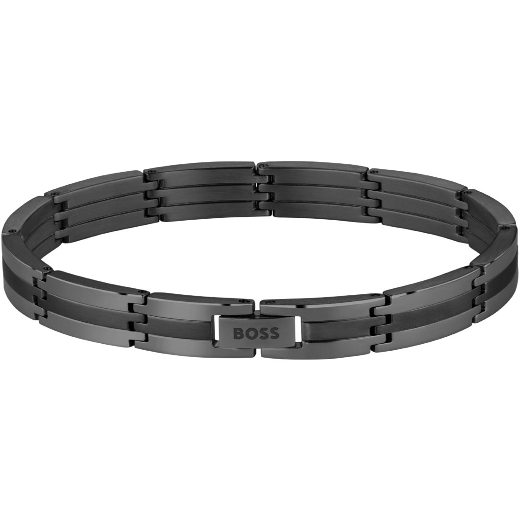 ΒΡΑΧΙΟΛΙ Ανδρικό BOSS από Μαύρο Ανοξείδωτο Ατσάλι 1580804 - 