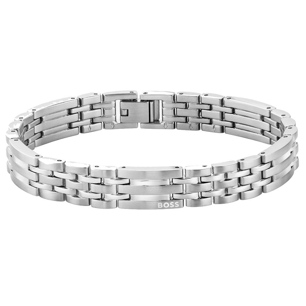 ΒΡΑΧΙΟΛΙ Ανδρικό BOSS από Ασημί Ανοξείδωτο Ατσάλι 1580812 - 