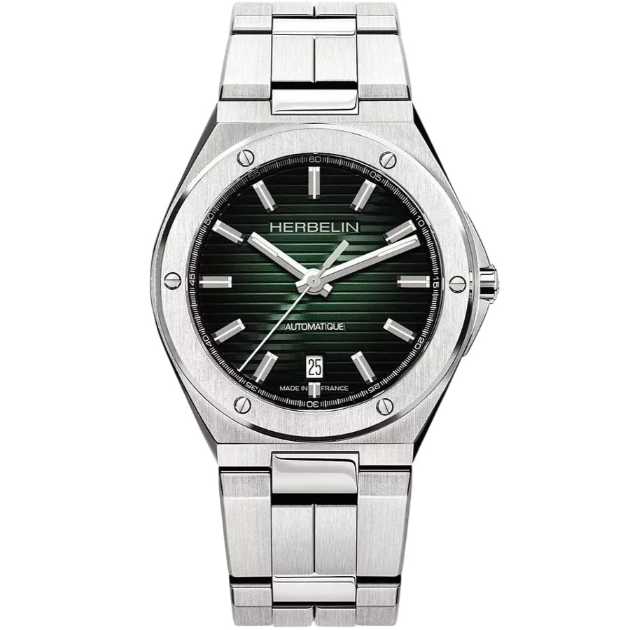 HERBELIN Cap Camarat Automatic Green Gradient Dial 40.5mm Silver Stainless Steel Bracelet 1645B16 - 
