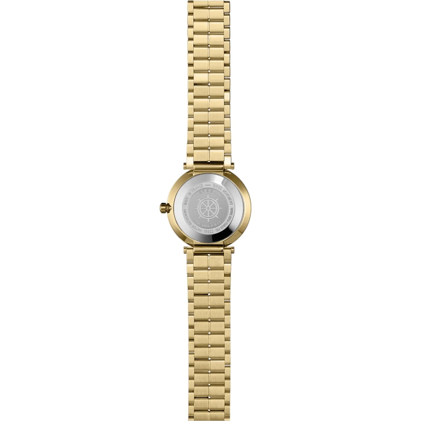 HERBELIN Newport Slim Lady Gold Dial 32mm Gold Stainless Steel Bracelet 16922BP13 - 3