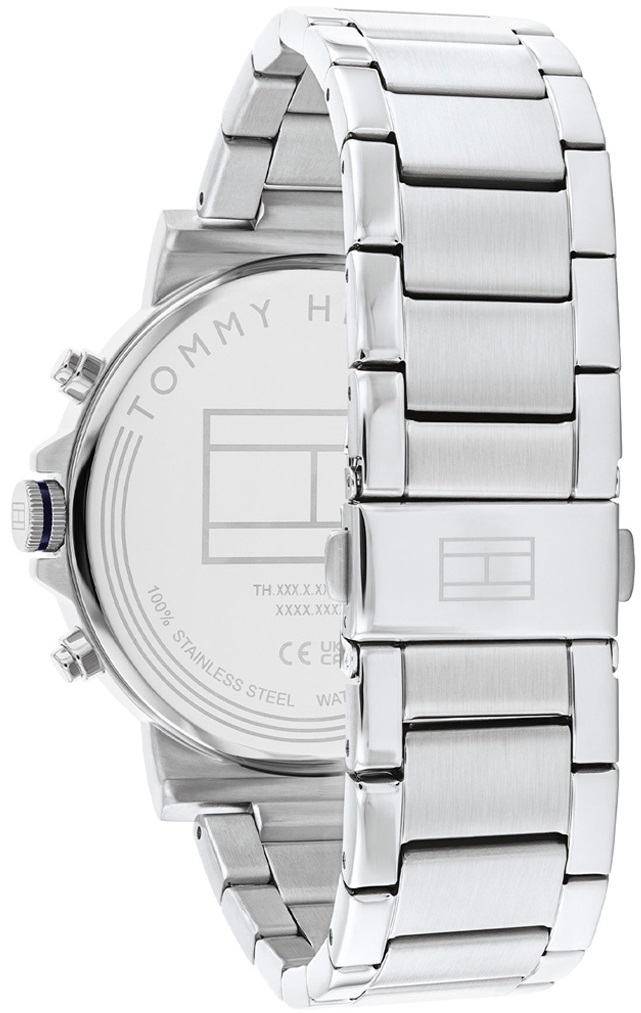 TOMMY HILFIGER Tyson Multifunction Blue Dial 44mm Silver Stainless Steel Bracelet 1710588 - 4
