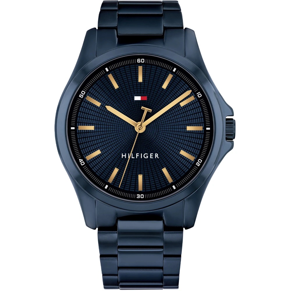 TOMMY HILFIGER Bruce Blue Dial 43mm Blue Stainless Steel Bracelet 1710742 - 
