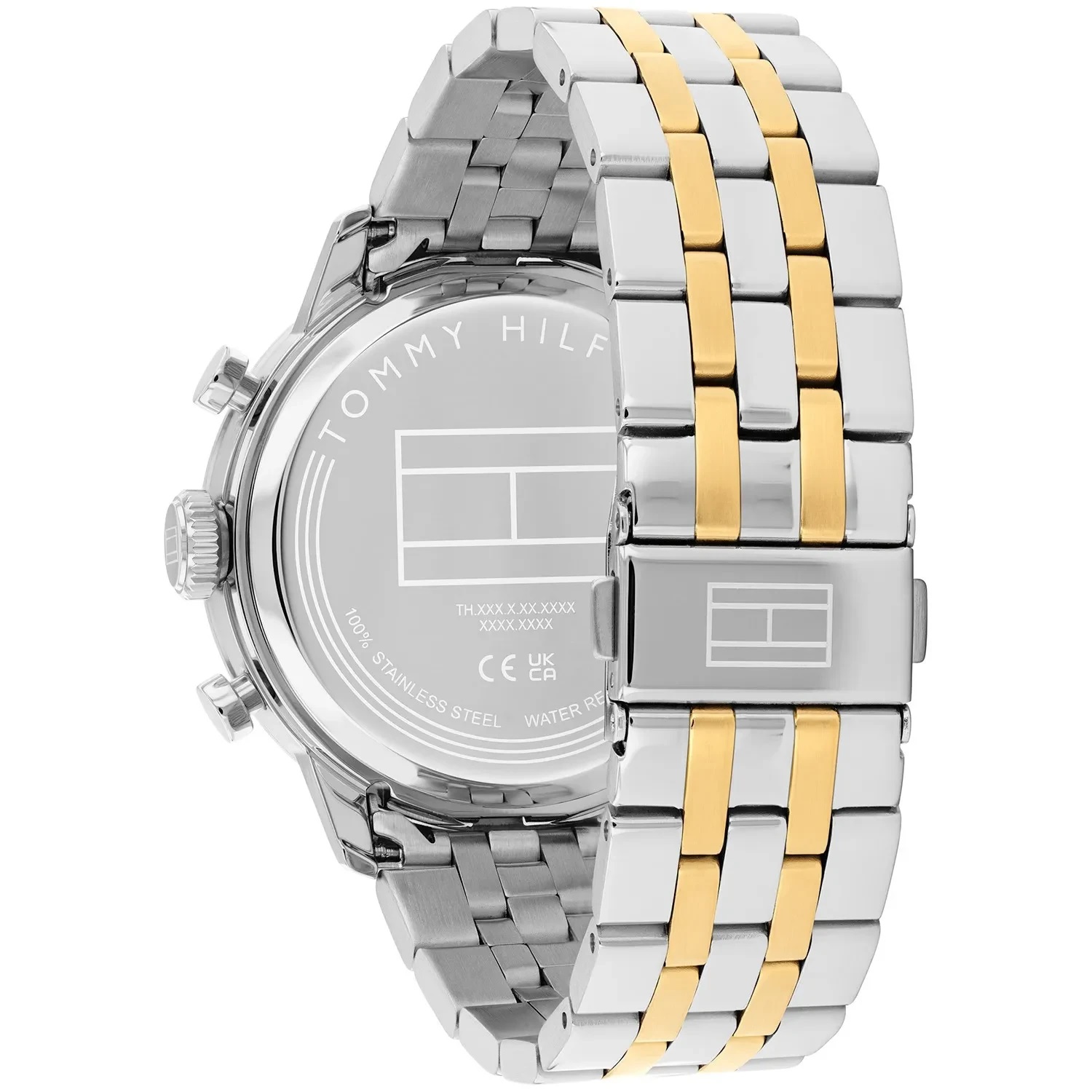 TOMMY HILFIGER Kent Chronograph Green Dial 43mm Two-Tone Gold and Silver Stainless Steel Bracelet 1710754 - 4