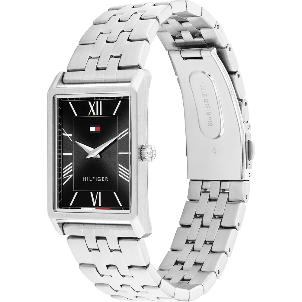 TOMMY HILFIGER Ben Black Dial 40mm Silver Stainless Steel Bracelet 1710773 - 3