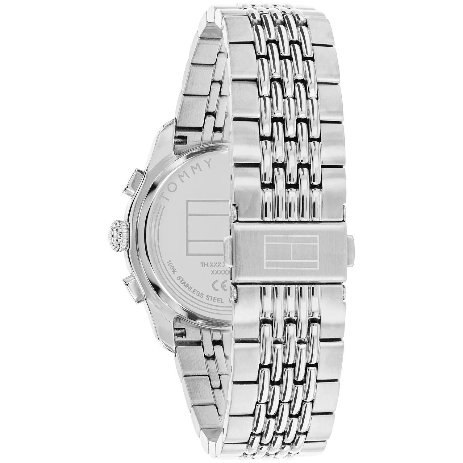 TOMMY HILFIGER Bryant Dual Time Blue Dial 38mm Silver Stainless Steel Bracelet 1710811 - 4