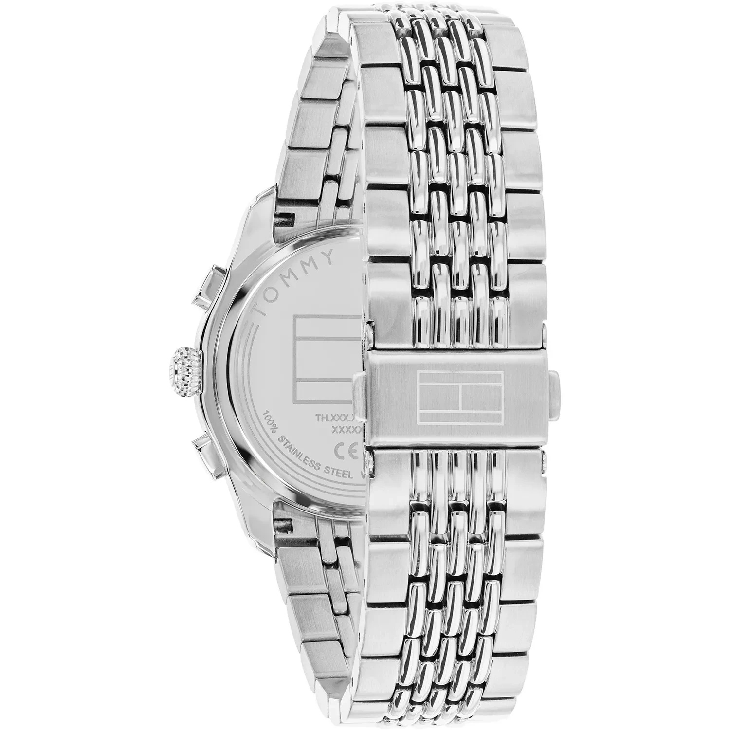 TOMMY HILFIGER Bryant Dual Time Green Dial 38mm Silver Stainless Steel Bracelet 1710813 - 4