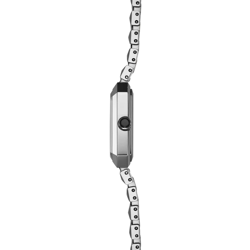 HERBELIN Octogone Lady White Pearl Rectangular Dial 20.4x26.4mm Silver Stainless Steel Bracelet 17556B19 - 