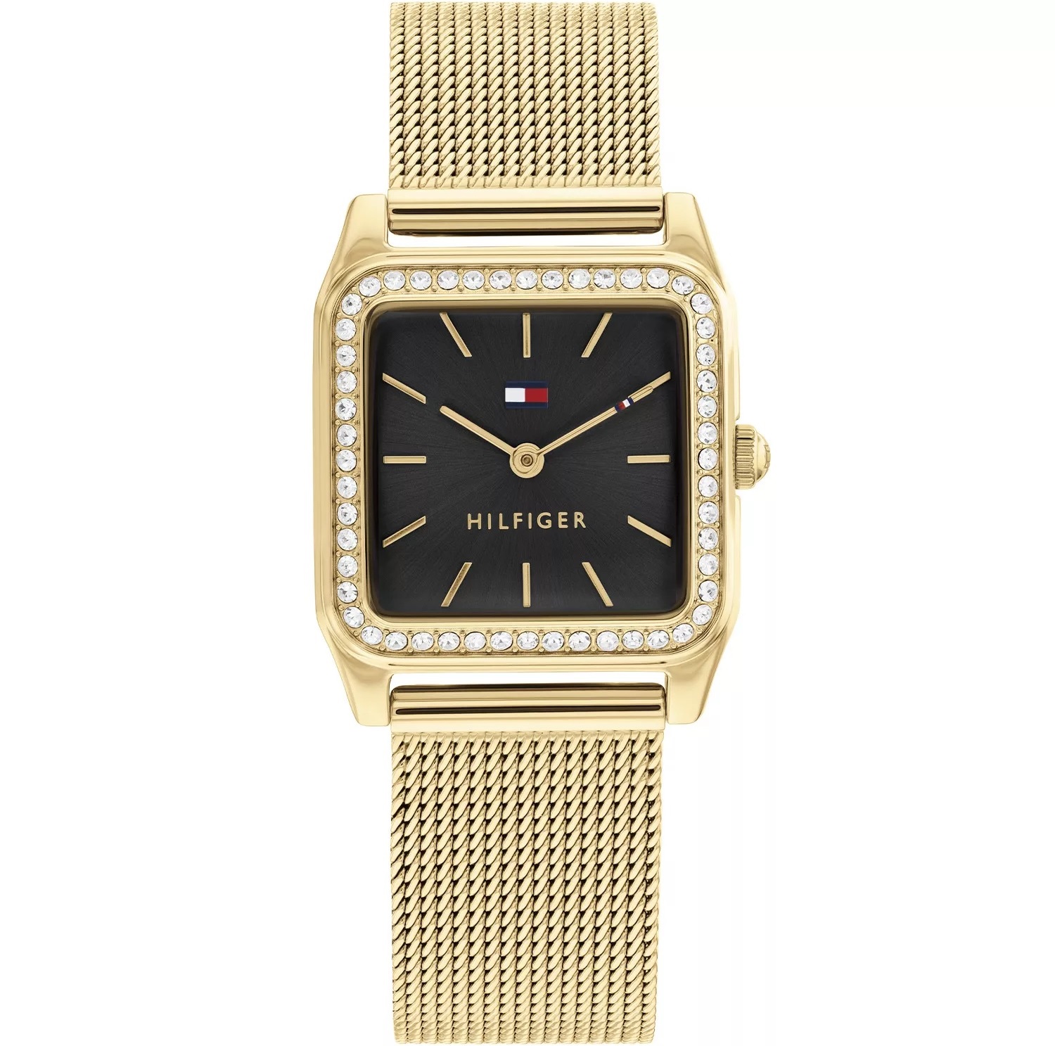 TOMMY HILFIGER Toni Crystals 26mm Gold Stainless Steel Mesh Bracelet 1782611 - 