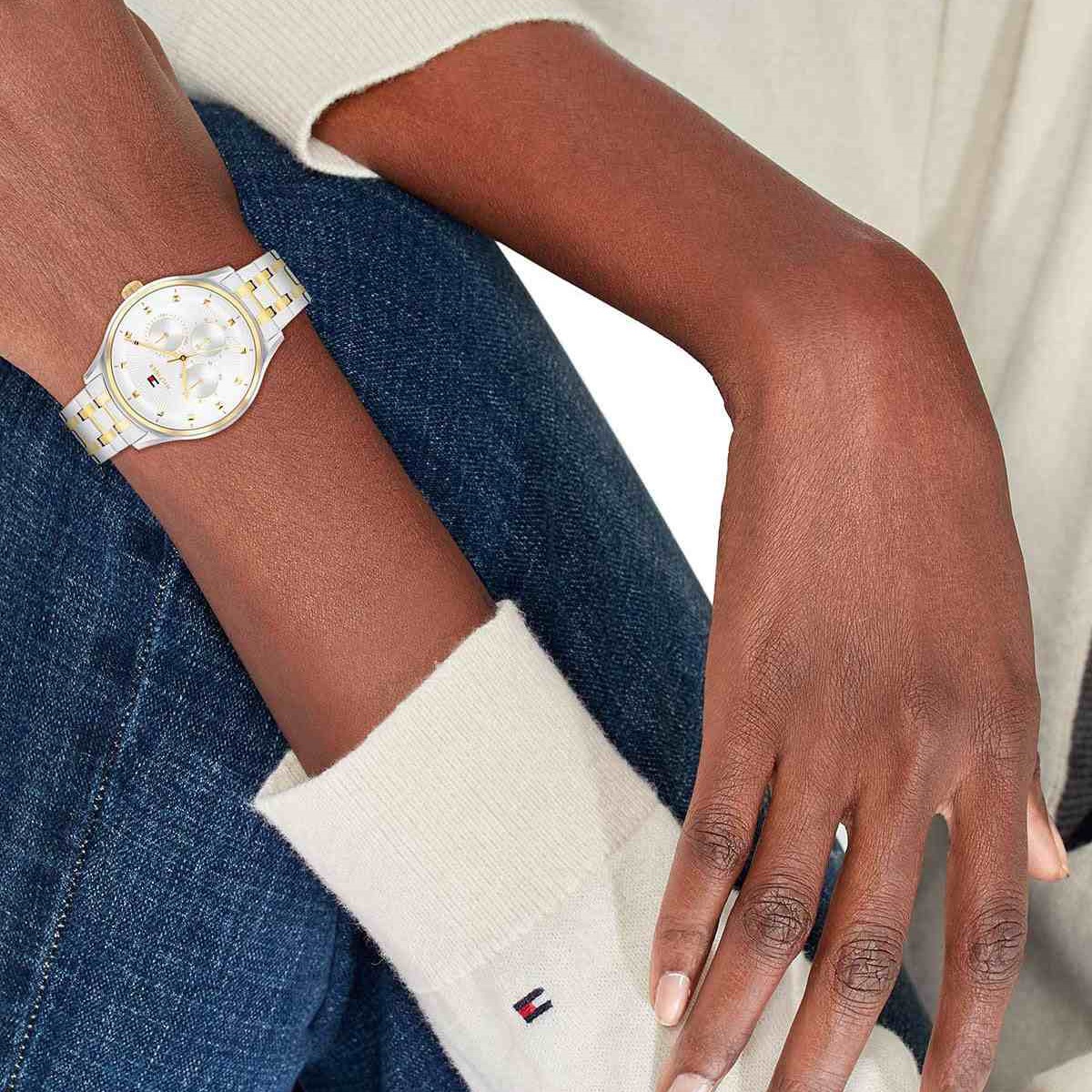 TOMMY HILFIGER Casual Multifunction Silver Dial 38mm Two Tone Gold Stainless Steel Bracelet 1782750 - 4
