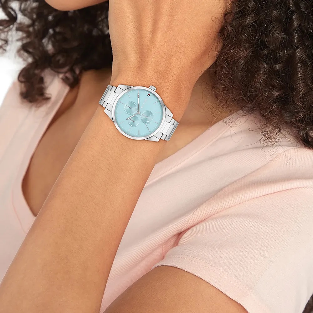 TOMMY HILFIGER Camille Multifunction Light Blue Dial 38mm Stainless Steel Bracelet 1782767 - 4