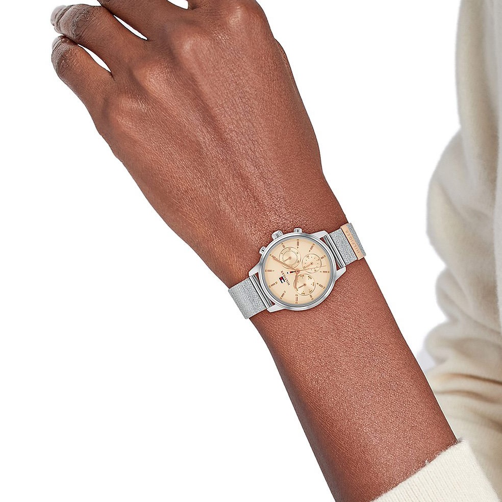 TOMMY HILFIGER Blake 34mm Silver Stainless Steel Mesh Bracelet 1782806 - 