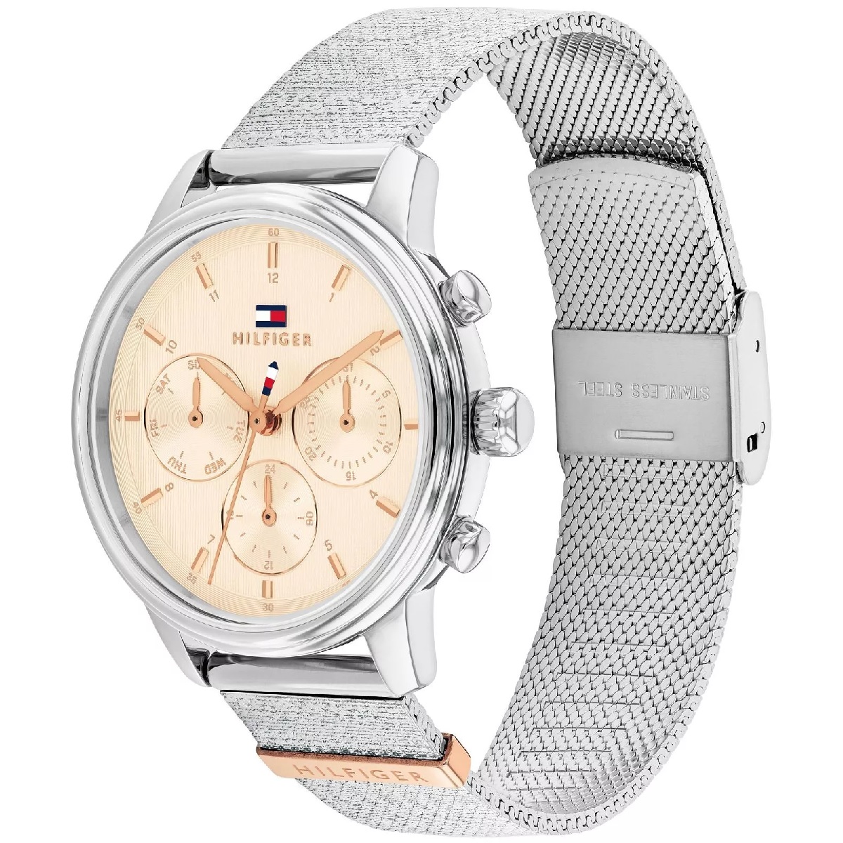 TOMMY HILFIGER Blake 34mm Silver Stainless Steel Mesh Bracelet 1782806 - 3