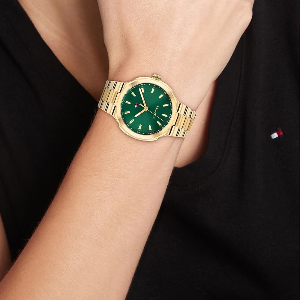 TOMMY HILFIGER Georgia Green Dial 36mm Gold Stainless Steel Bracelet 1782820 - 