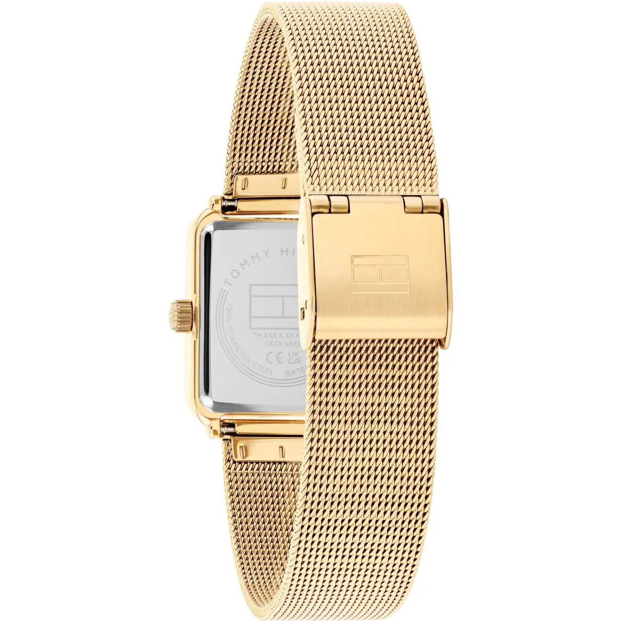 TOMMY HILFIGER Tea Crystals White Dial 21mm Gold Stainless Steel Mesh Bracelet 1782829 - 4
