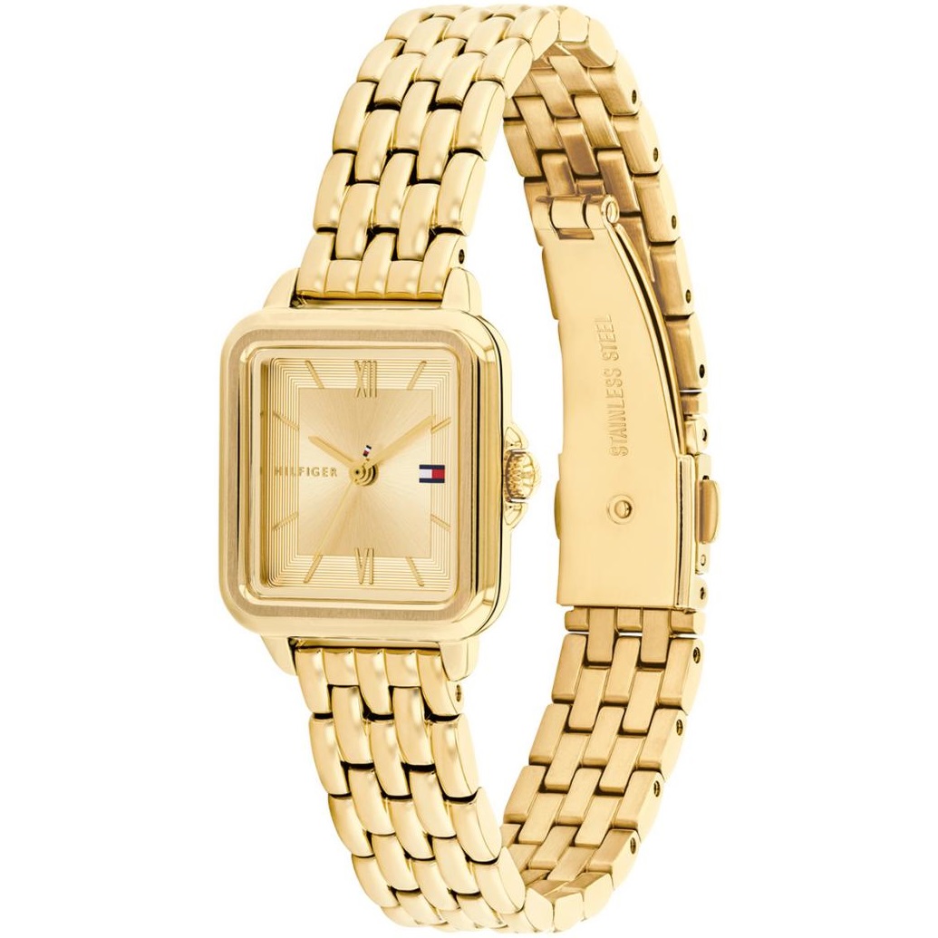 TOMMY HILFIGER Mia Gold Dial 22.5 x 24mm Gold Stainless Steel Bracelet 1782832 - 