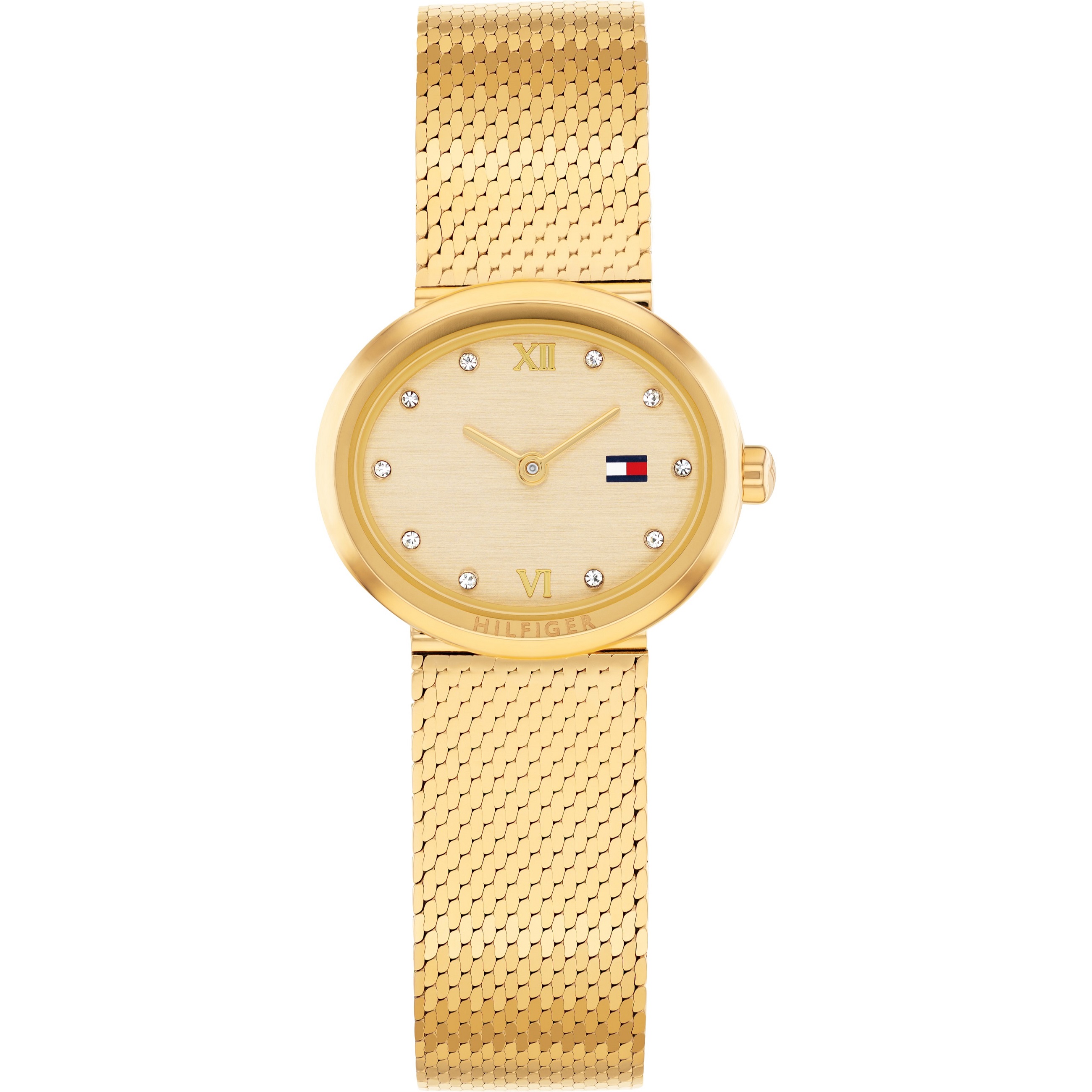 TOMMY HILFIGER Moira Gold Dial 25mm Gold Stainless Steel Mesh Bracelet 1782847 - 