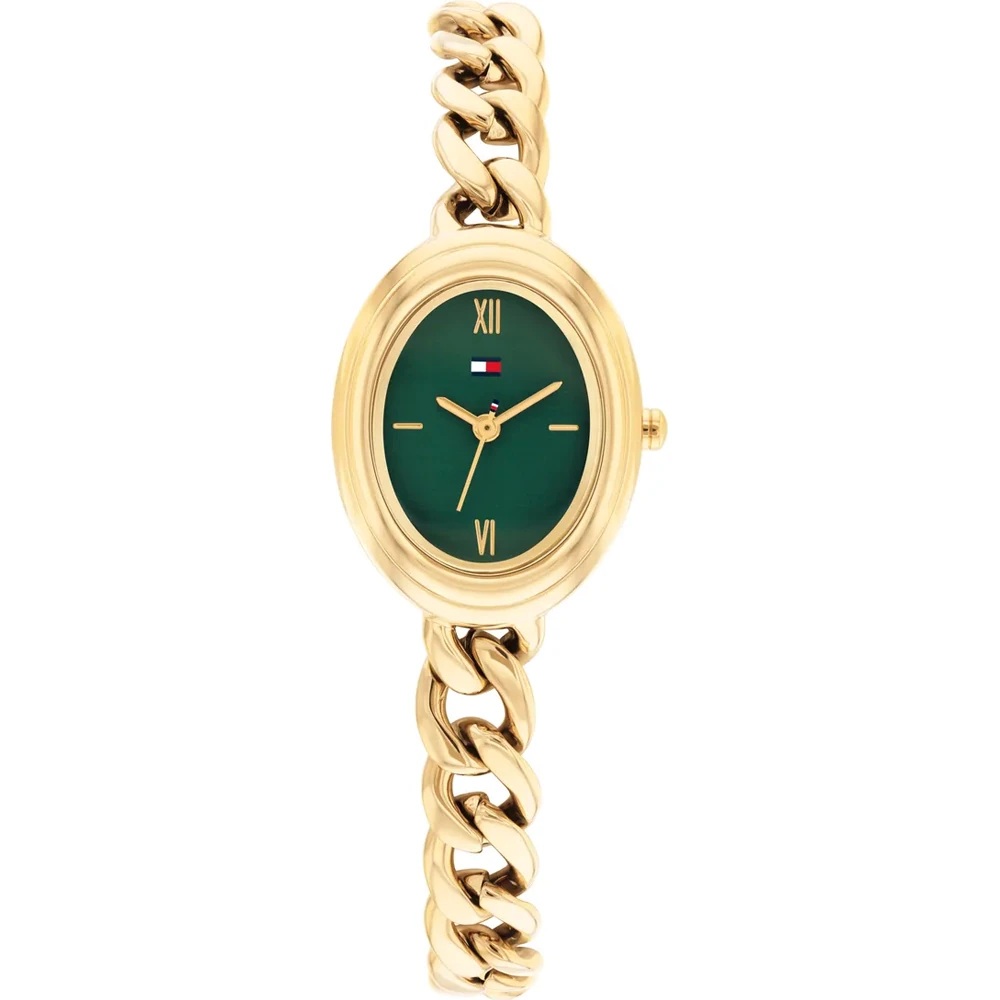 TOMMY HILFIGER Demi Green Dial 22mm Gold Stainless Steel Bracelet 1782877 - 