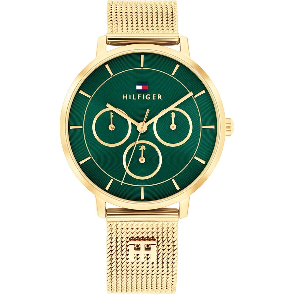 TOMMY HILFIGER Tea Green Dial 36mm Gold Stainless Steel Mesh Bracelet 1782880 - 