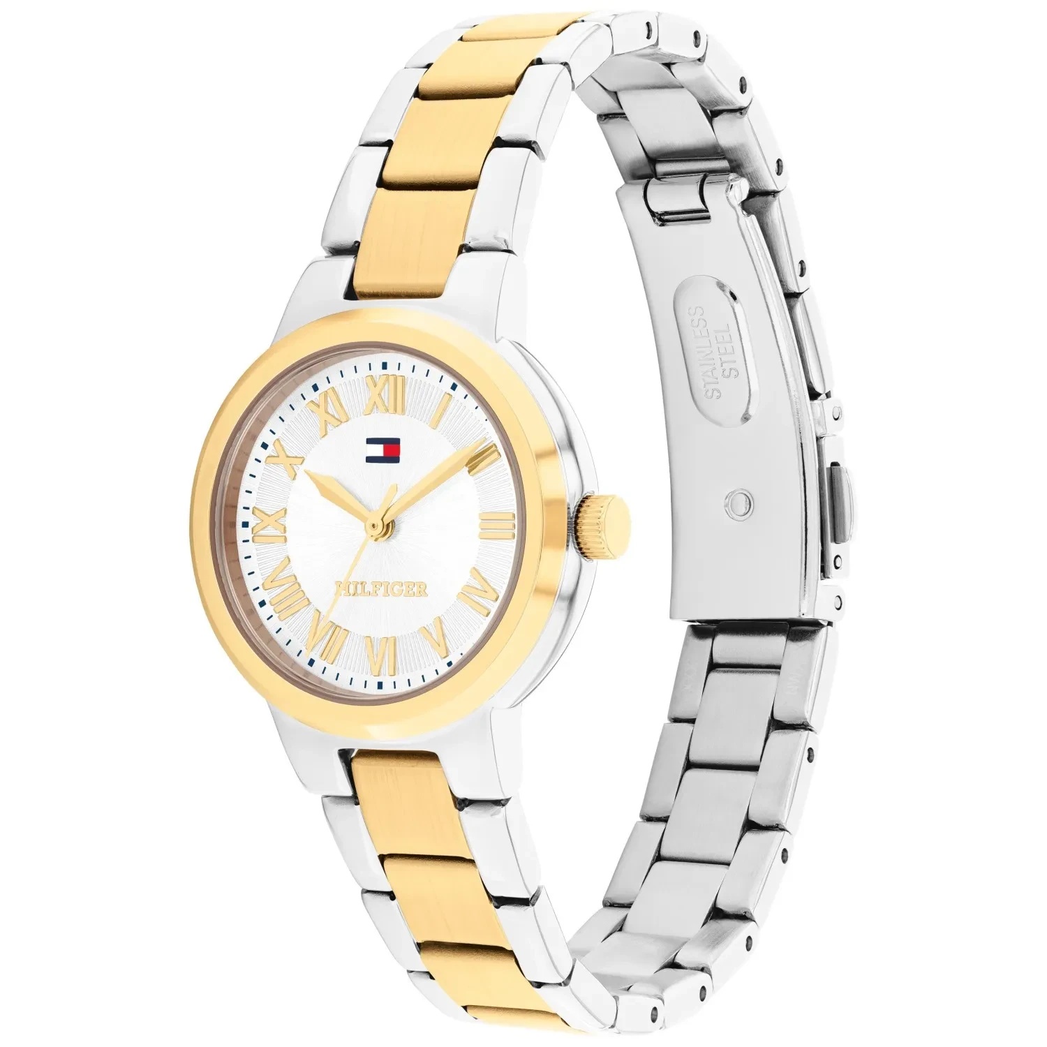 TOMMY HILFIGER Becca Two-Tone Gold Dial 28mm Silver Stainless Steel Bracelet 1782903 - 3
