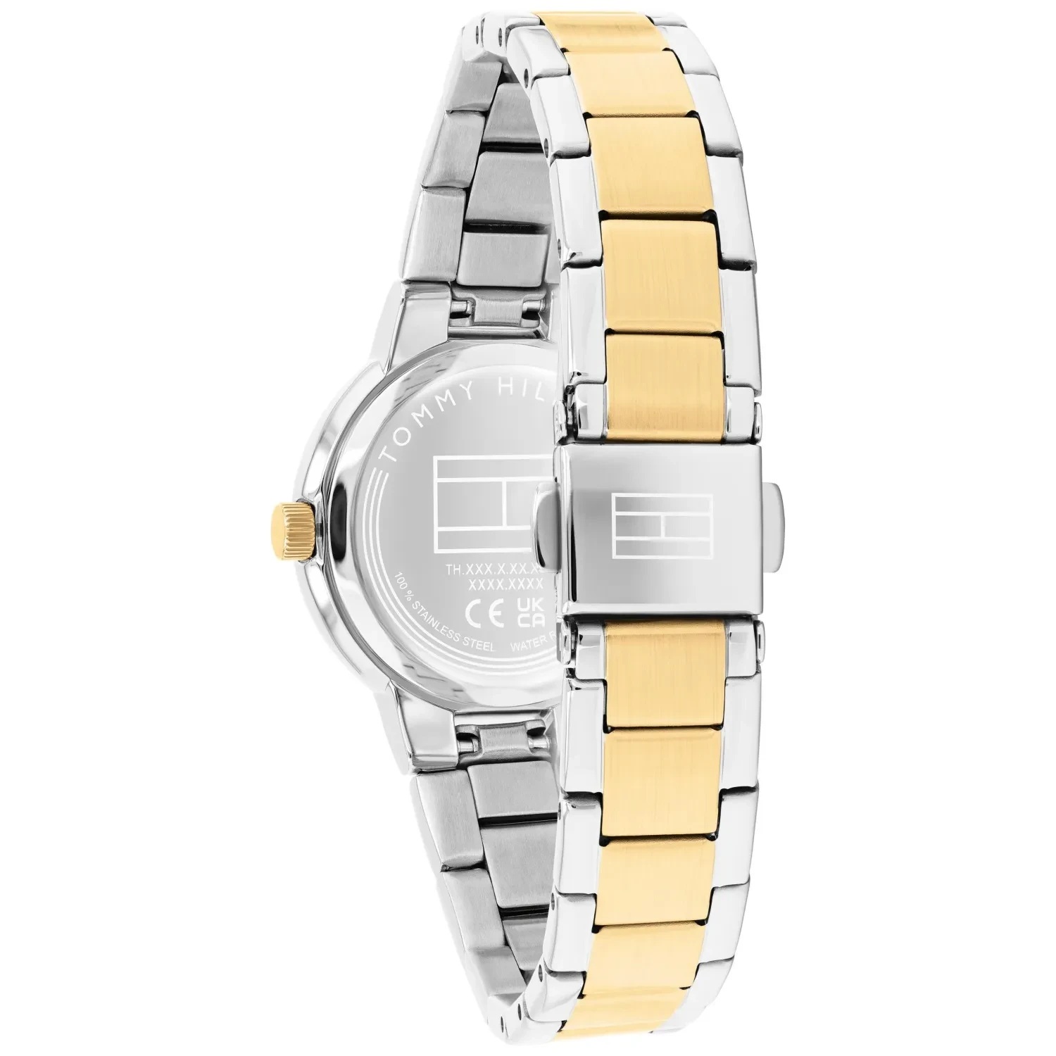 TOMMY HILFIGER Becca Two-Tone Gold Dial 28mm Silver Stainless Steel Bracelet 1782903 - 4
