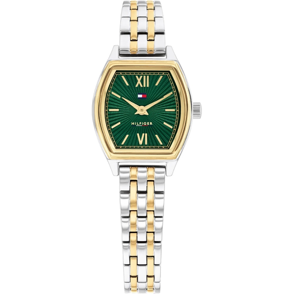 TOMMY HILFIGER Norah Green Dial 30mm Two Tone Gold Stainless Steel Bracelet 1782907 - 